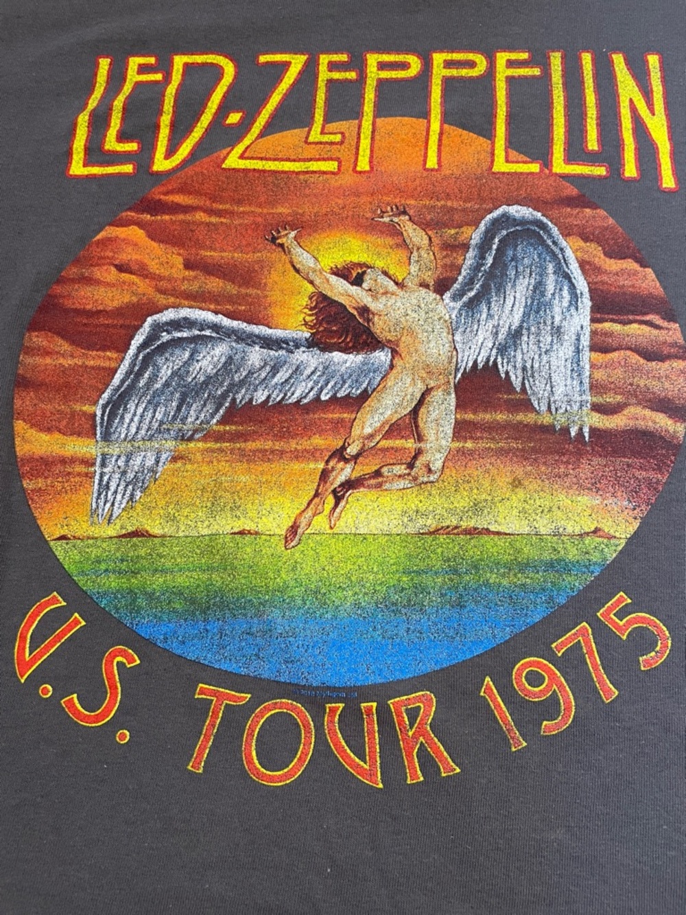 NWOT Led Zeppelin U.S. Tour 1975 Graphic Tee.  Size Medium. - Picture 4 of 4